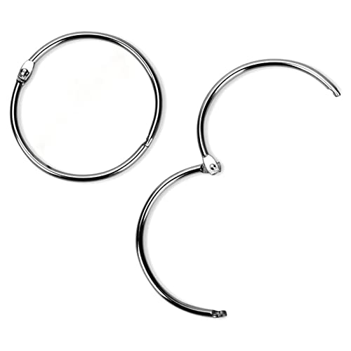 Simetufy 3 Inch Binder Rings, 24 Pcs Metal Office Shcool Notebook Rings Bluk, Large - Image 4