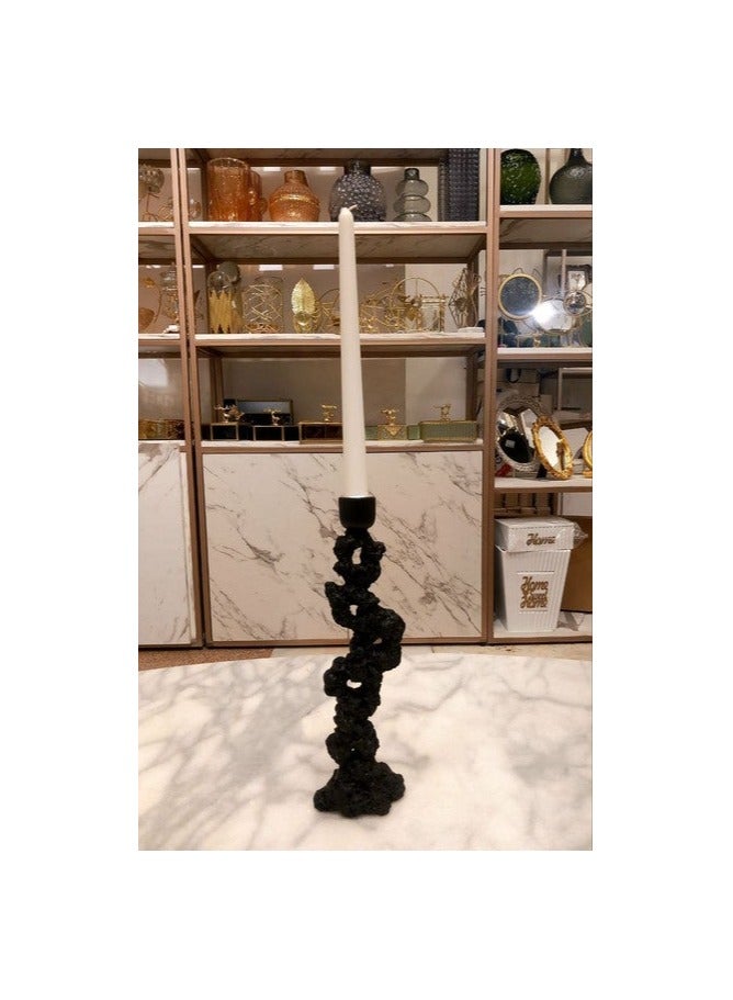 Abstract Textured Decorative Candle Holder - Image 2