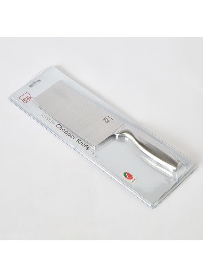 Home Box Glisten 7-inch Chopper Knife with Steel Handle 36.8 x 2.5 x 12 cm - Image 5
