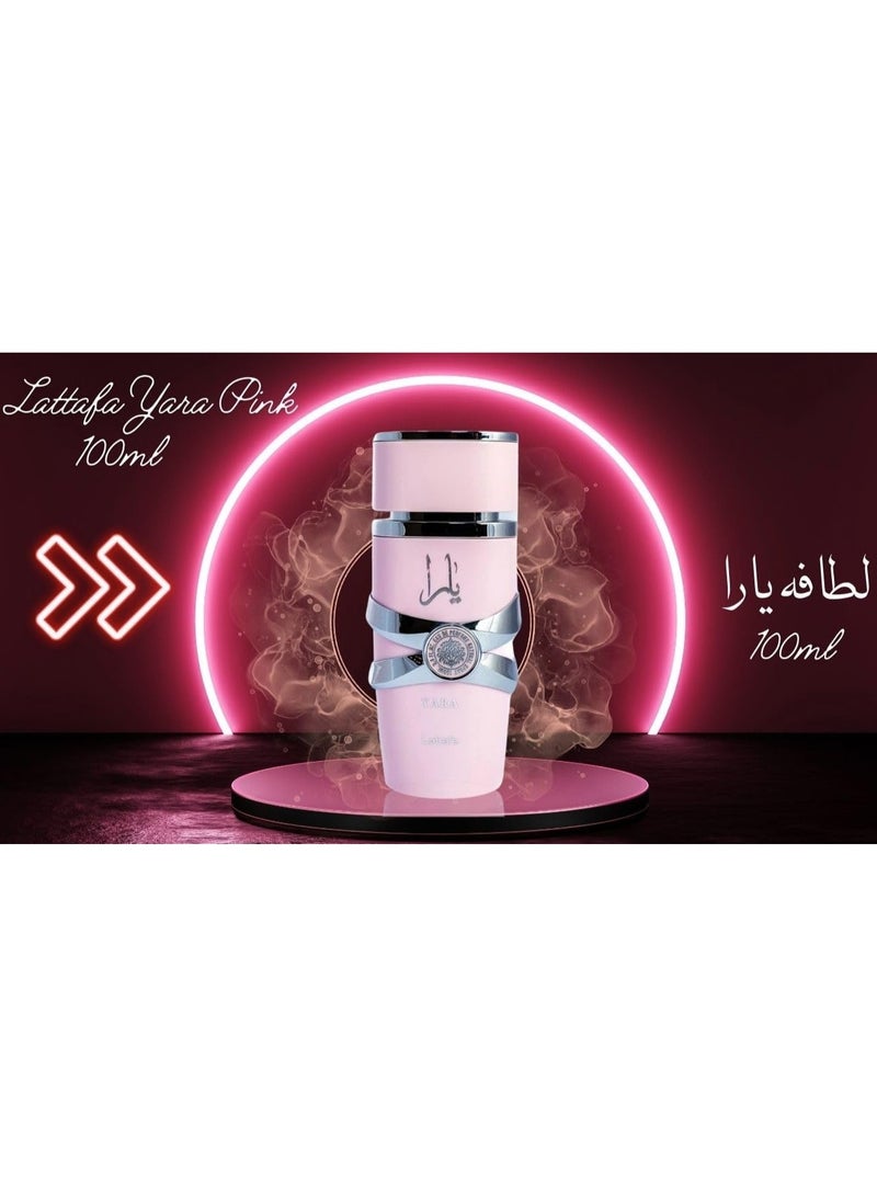 Yara Eau De Parfum 100ML by Lattafa | Long Lasting Floral Fruity Gourmand Fragrance for Women - Image 3