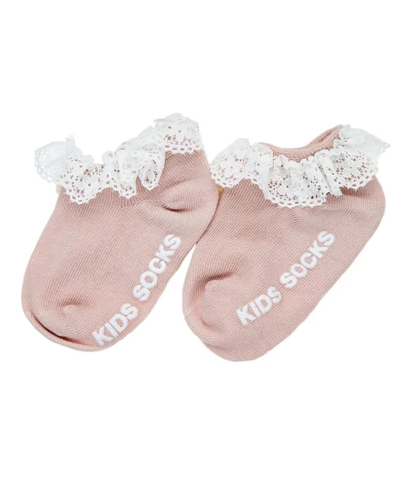 D'Daniela Anna Headband and Socks Set  for Babies - Pink