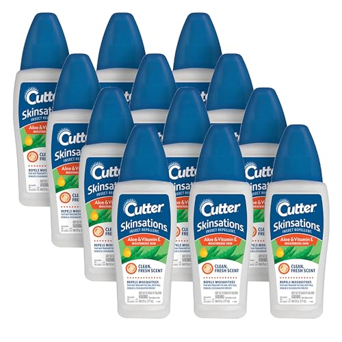 Cutter Skinsations Insect Repellent 6 Ounces, Pump Spray, Clean Fresh Scent, 12 Pack - Image 1