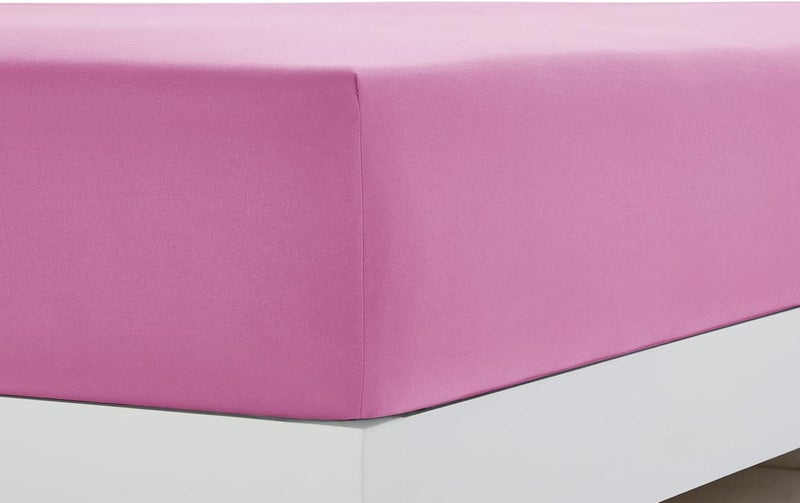 Clara Clark Bed Sheets, Premier 1800 Series 4 Piece Bed Sheet Set, Deep Pocket, Wrinkle, Fade, Stain Resistant, Luxury Soft Bedding Sheets & Pillowcases, Full, Light Pink - Image 3