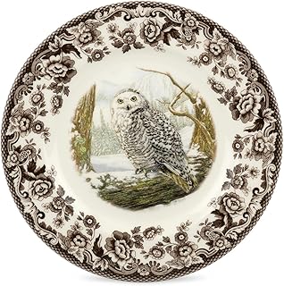 Spode Spode Woodland Salad Plate, Snowy Owl, 8Ã¢â‚¬Â | Perfect for Thanksgiving and Other Special Occasions | Made in  - Image 1