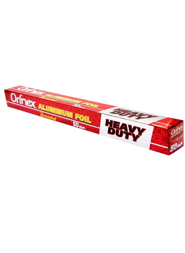 Orinex Heavy Duty Aluminum Foil – 100 Sq. Ft. Decorative Food Wrapping Roll for Cooking, Grilling, and Storage - Image 5