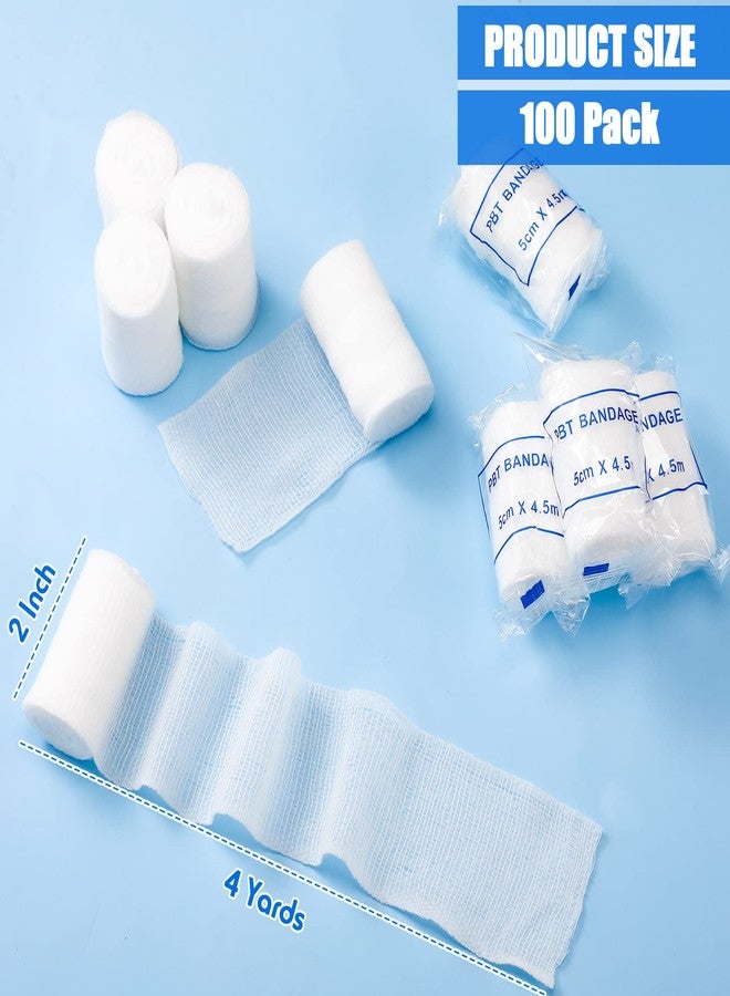 Nuogo 60 لفة من شاش مرن طبي 2 بوصة × 4 ياردات لاصق مرن قابل للتمدد ضمادة شاش قابلة للتنفس للعناية بالجروح - Image 2