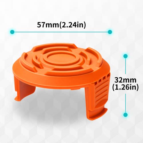 YWTESCH Spool Cap Cover for Worx,Trimmer Replacement Spool Cap Covers for Worx,Suitable for Worx Weed Eater (3 Pack) - Image 3