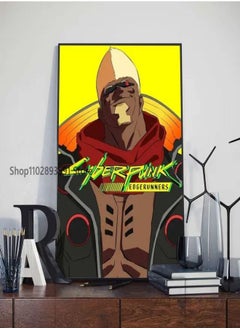 (Assembly frame) Cyberpunk Edgerunners Anime Poster, Printed Paper, Painted Art, Home, Bedroom, Entrance, Bar, Cafe, Decor, 1Pc