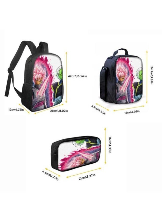عام حقيبة الظهر المطبوعة الشائعة - مجموعة حقيبة الظهر المكونة من ثلاث قطع (يمكن استخدامها للطلاب والأطفال والأصدقاء للنزهات وتسلق الجبال وما إلى ذلك) - 48 - Image 4