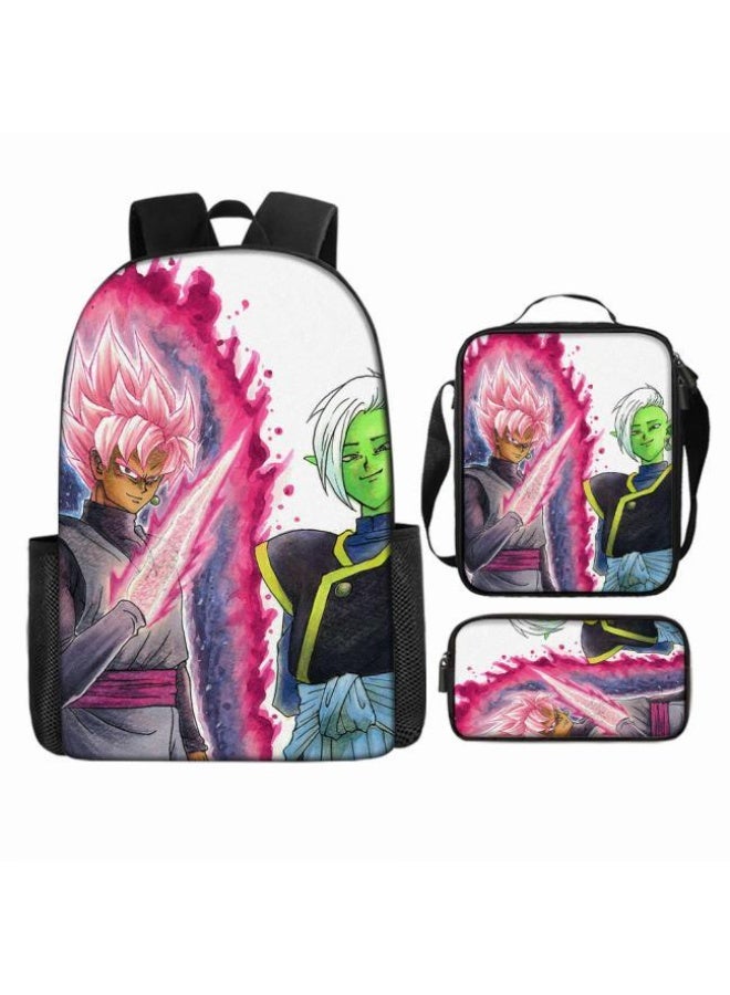 عام حقيبة الظهر المطبوعة الشائعة - مجموعة حقيبة الظهر المكونة من ثلاث قطع (يمكن استخدامها للطلاب والأطفال والأصدقاء للنزهات وتسلق الجبال وما إلى ذلك) - 48 - Image 3