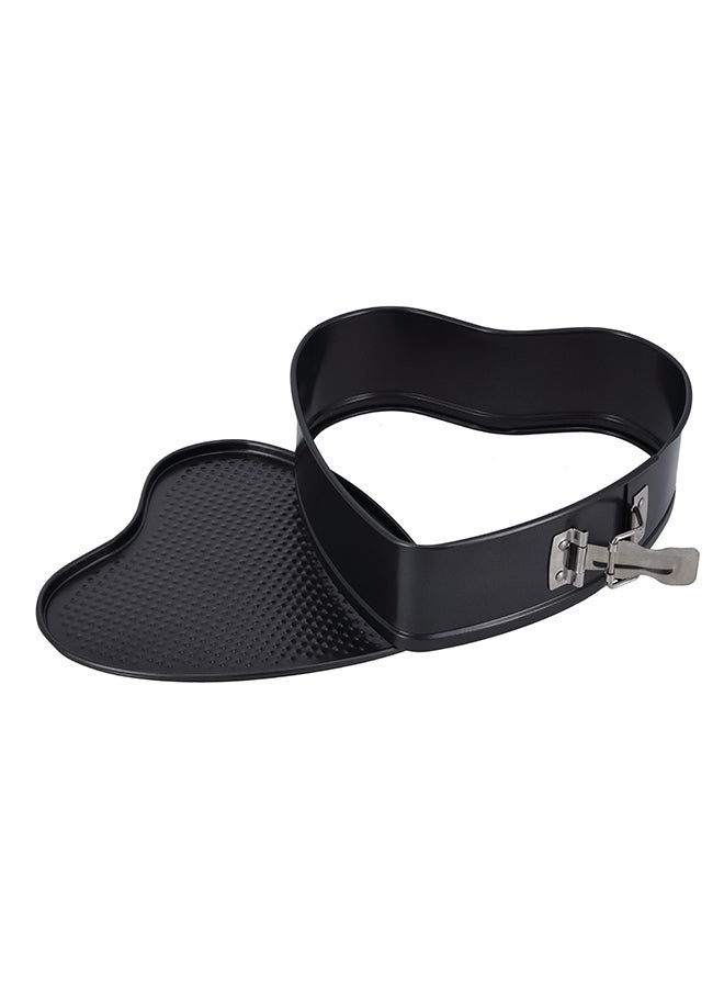 Royalford Set of 3 Heart Round And Square Non-Stick Spring Form Round Cake Baking Tray and Bakeware, Loose Bottom Cake Tin Set. Heart-shaped - 24 x 24 x 6.8 cm; Square Tin Pan 28 x 28 x 6.8 cm And Round Tin Pan 26 x 26 x 6.8 cm Black - Image 5