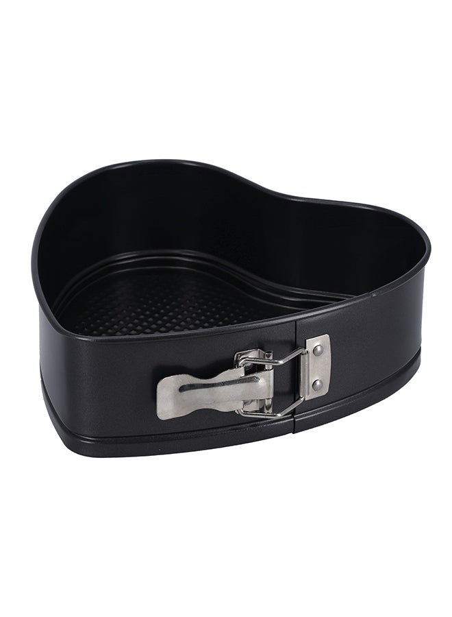 Royalford Set of 3 Heart Round And Square Non-Stick Spring Form Round Cake Baking Tray and Bakeware, Loose Bottom Cake Tin Set. Heart-shaped - 24 x 24 x 6.8 cm; Square Tin Pan 28 x 28 x 6.8 cm And Round Tin Pan 26 x 26 x 6.8 cm Black - Image 3
