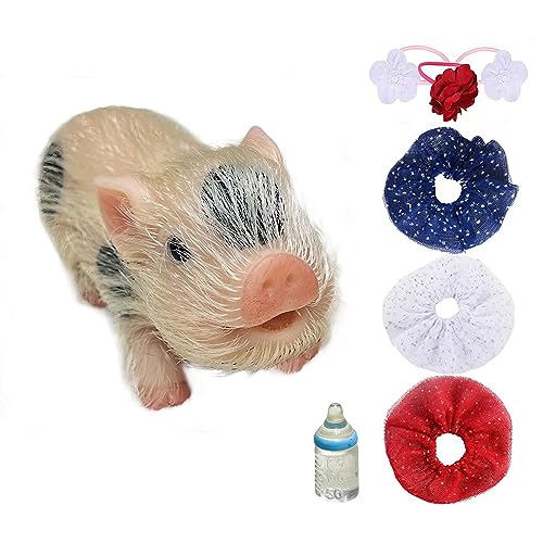 OtardDolls Lifelike Reborn Pig Dolls 5 Inch Soft Realistic Newborn Cute Pig Dolls with Toy Accessories for Birthday Christmas - Image 1