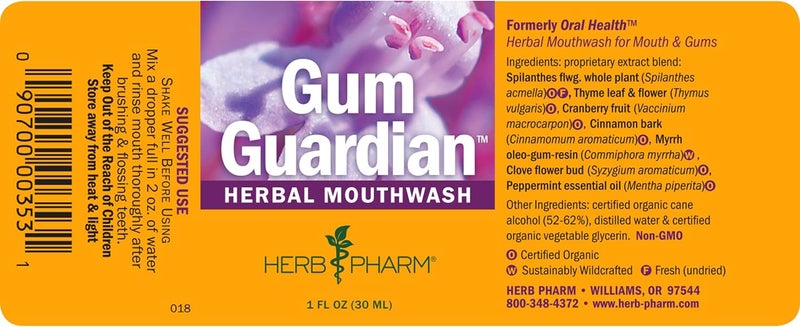 Herb Pharm Gum Guardian Herbal Mouthwash for Healthy Mouth and Gums - 1 Ounce - Image 5