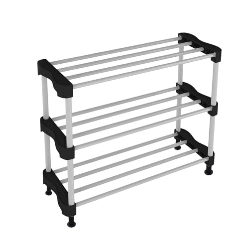 TRENDY Alloy Steel Shoe Rack for Home and Office, Easy to Assemble, Space-Saving, Stackable for Shoes, Sandals, Books, Clothes, and Footwear - Image 1