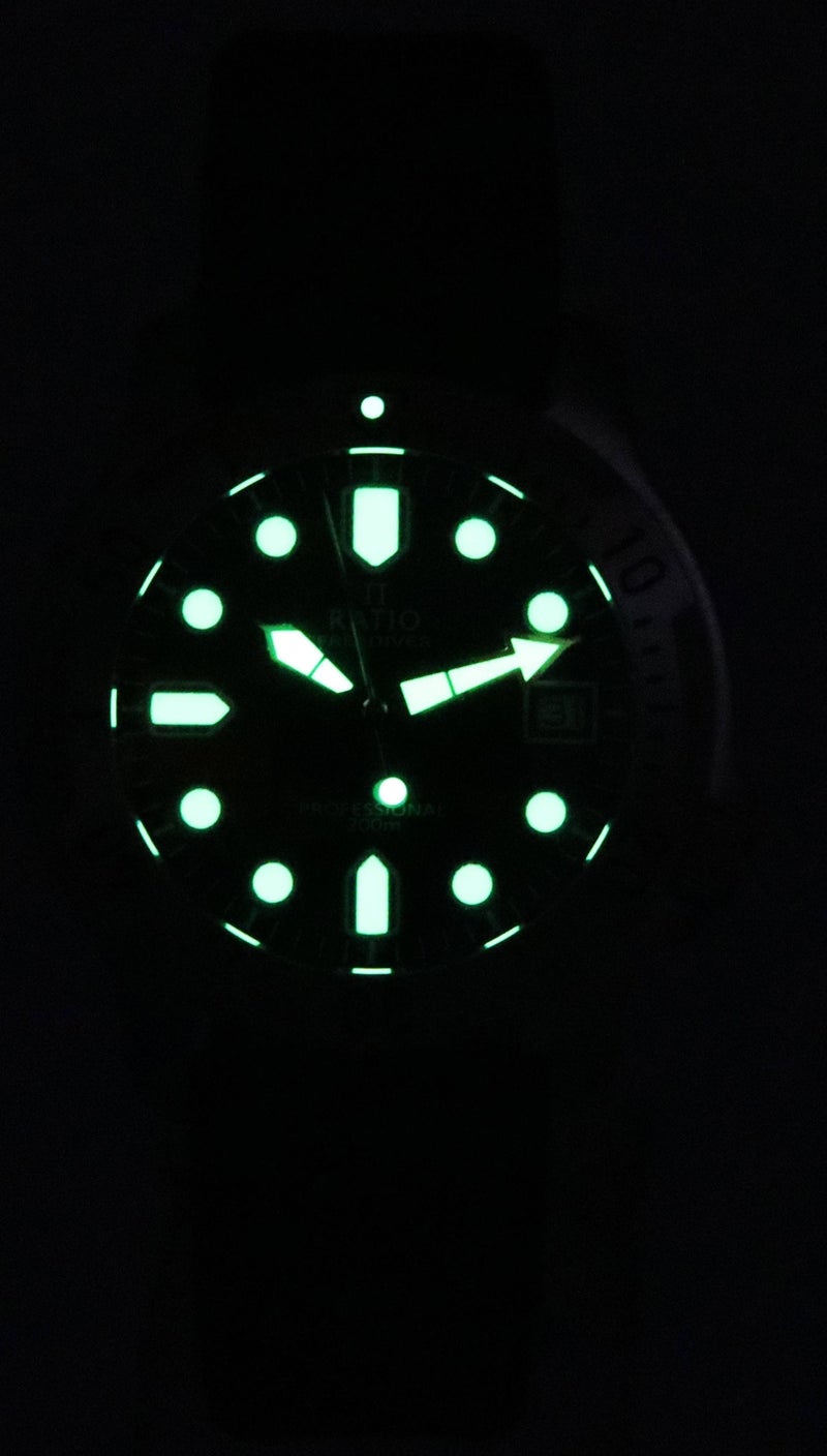 Ratio FreeDiver Professional Sapphire Black Dial Quartz RTF021 200M Men's Watch - Image 2
