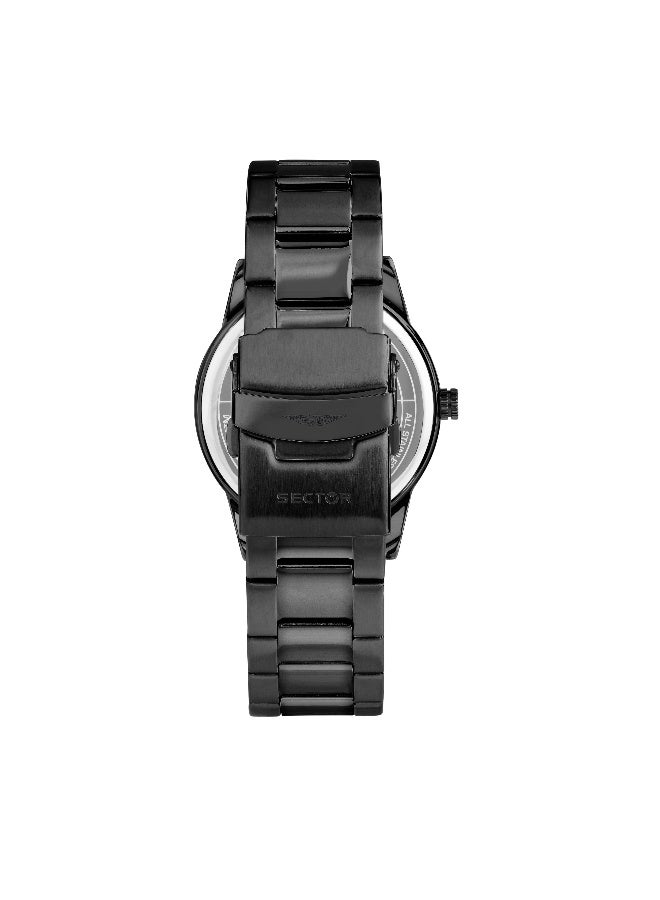 Sector Men's Black Round Analog Dial with Black Metal Band Watch - 41mm - R3253517027 - Image 4