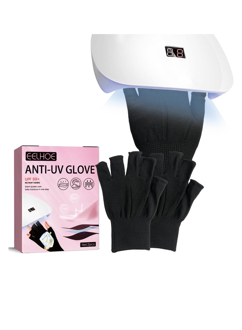 EELHOE UV Gloves For Gel Nail Lamp, Professional UV Protection Gloves For Manicures - Image 4