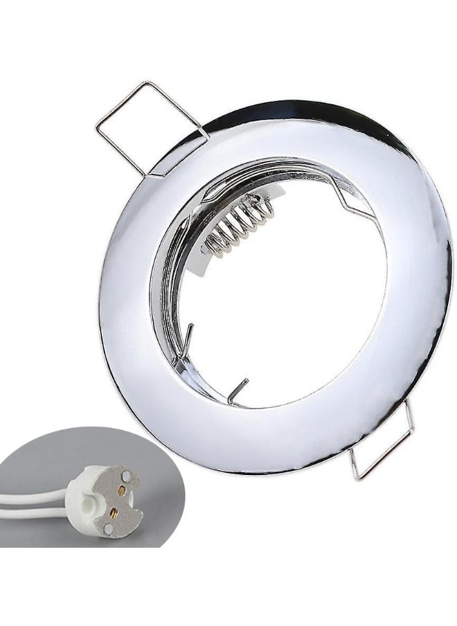 melfi Chrome Silver Spotlight Frame With Mr16 Connector Sleek, Modern Design For Versatile Lighting Solution  - Image 1