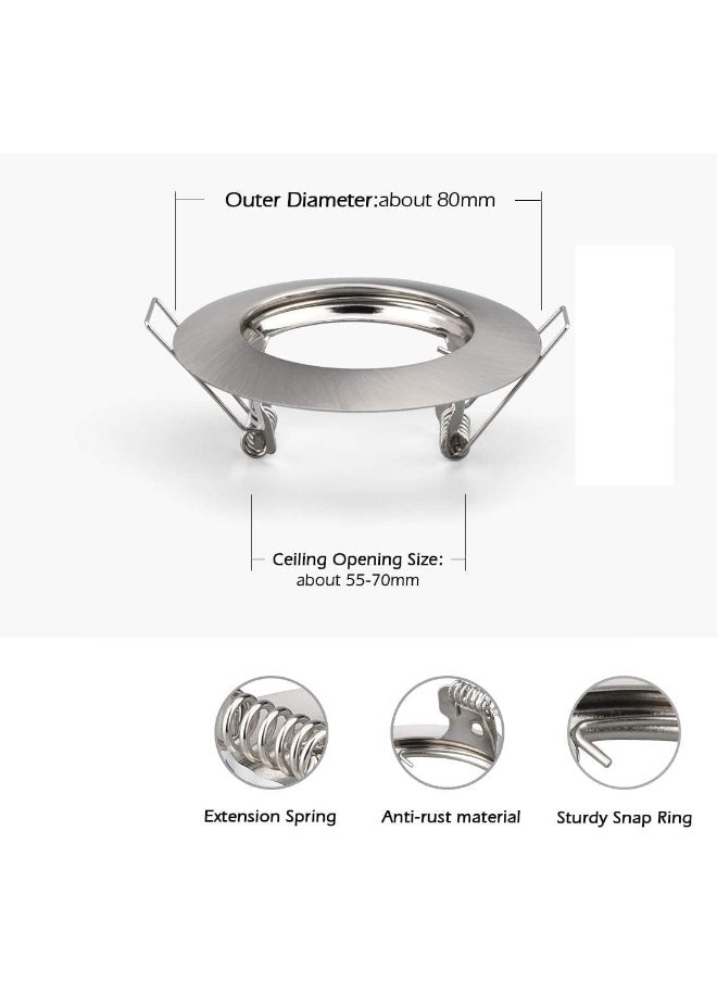 melfi Chrome Silver Spotlight Frame With Mr16 Connector Sleek, Modern Design For Versatile Lighting Solution  - Image 3