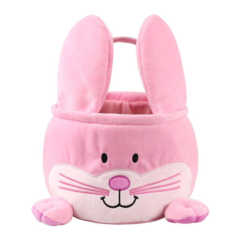 Wepop Bunny Easter Baskets, Cute Eggs Hunting Bags Buckets Gifts for Kids Girls Boys - Image 3