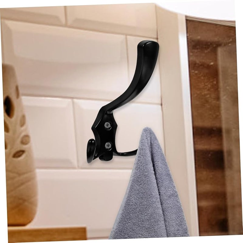 Heavy Duty Zinc Alloy Wall Mount Hooks 6 Pack Rustic Bathroom Home Hanging Strong Bearing Capacity - Image 5