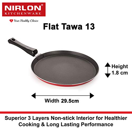 Nirlon Cookware Aluminium Non Stick Gift Cooking Set of 4 Pieces (FT13_FP11_AC_CS24) - Image 2