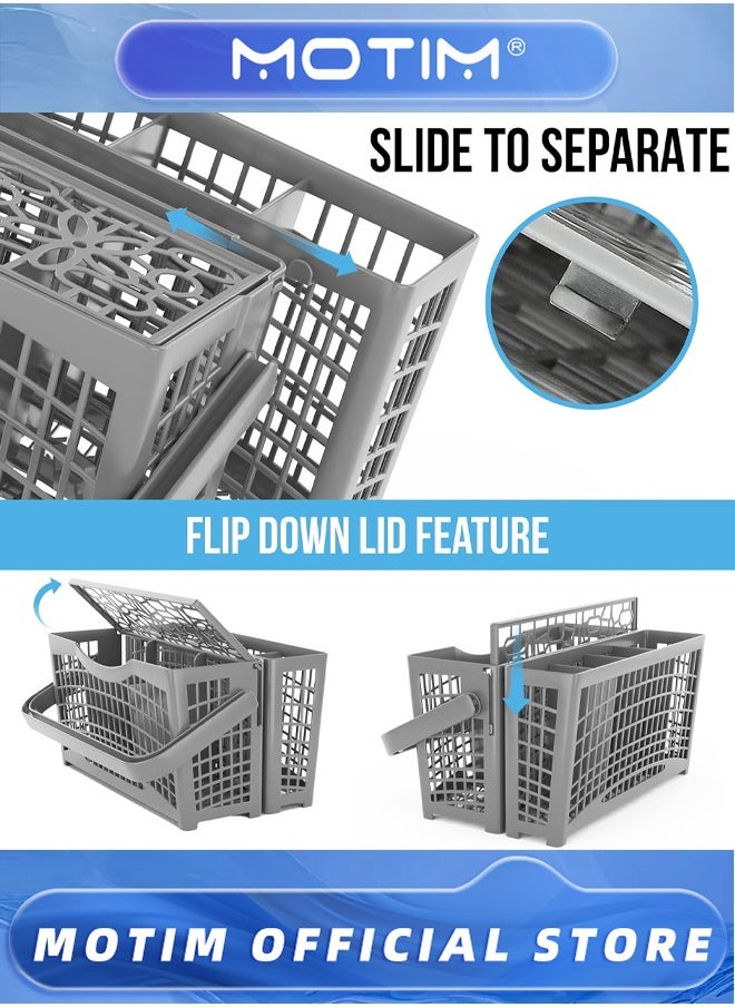 Motim Dishwasher Silverware Basket-Utensil Cutlery Holder for Knives and Forks-Compact Rack for Dishwashers  - Image 5
