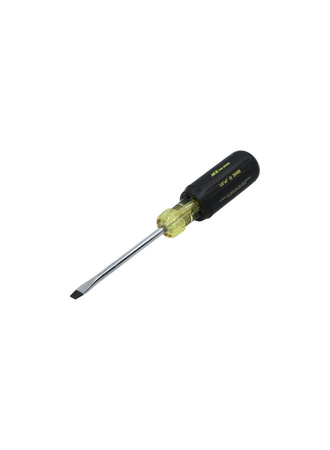 ACE Cushion Grip Slotted Screwdriver Multicolor 1/4 x 4inch 20489AHT  - Image 1