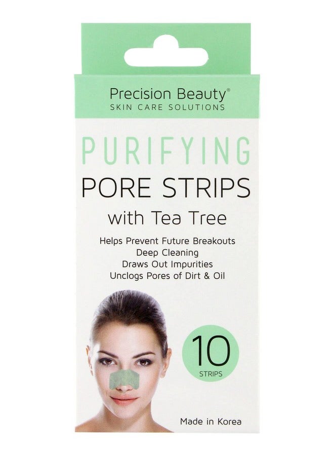 Precision Beauty - Purifying Pore Strips With Tea Tree 10 Strips - Image 1