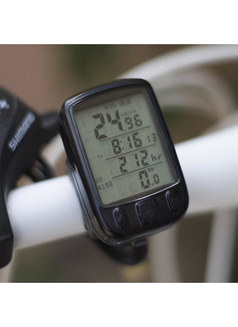 SunDING SD563 Bicycle Km Speedometer Meter Waterproof LCD  - Image 4