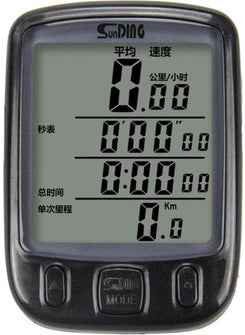 SunDING SD563 Bicycle Km Speedometer Meter Waterproof LCD  - Image 5