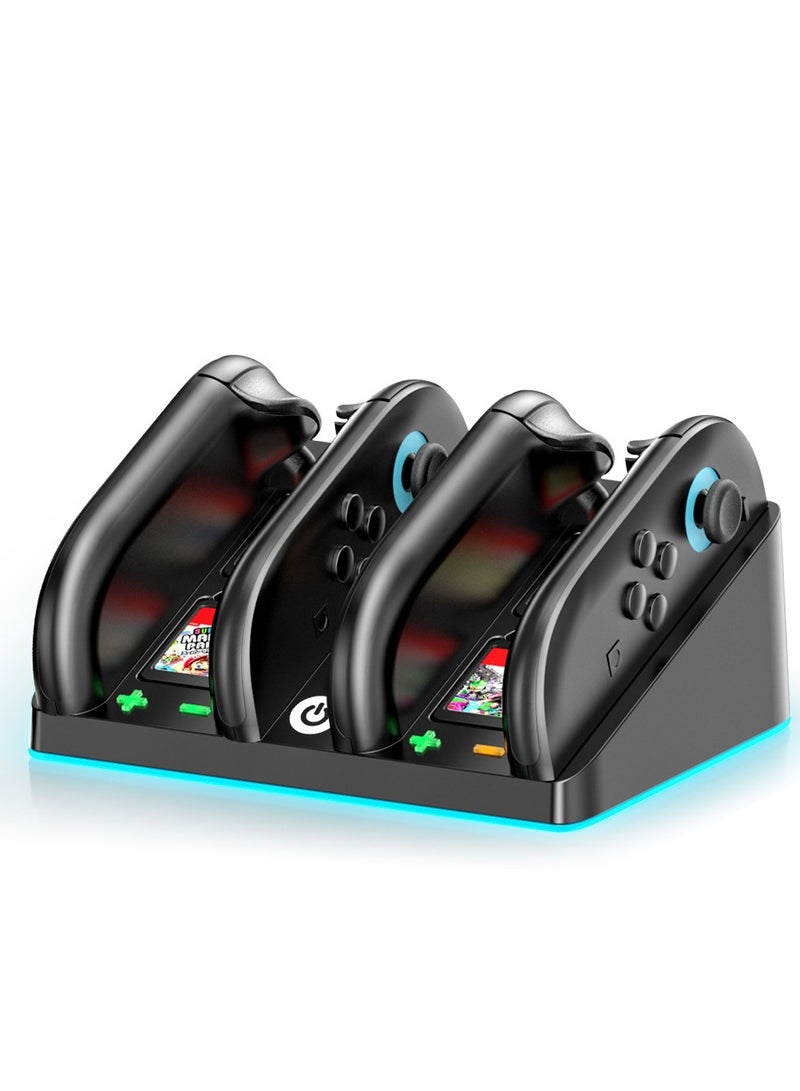General Switch2 NS2 Controller RGB Colorful Charging Base Left and Right Small Handles 4-in-1 Chargeable and Storage-Cartridge  - Image 2