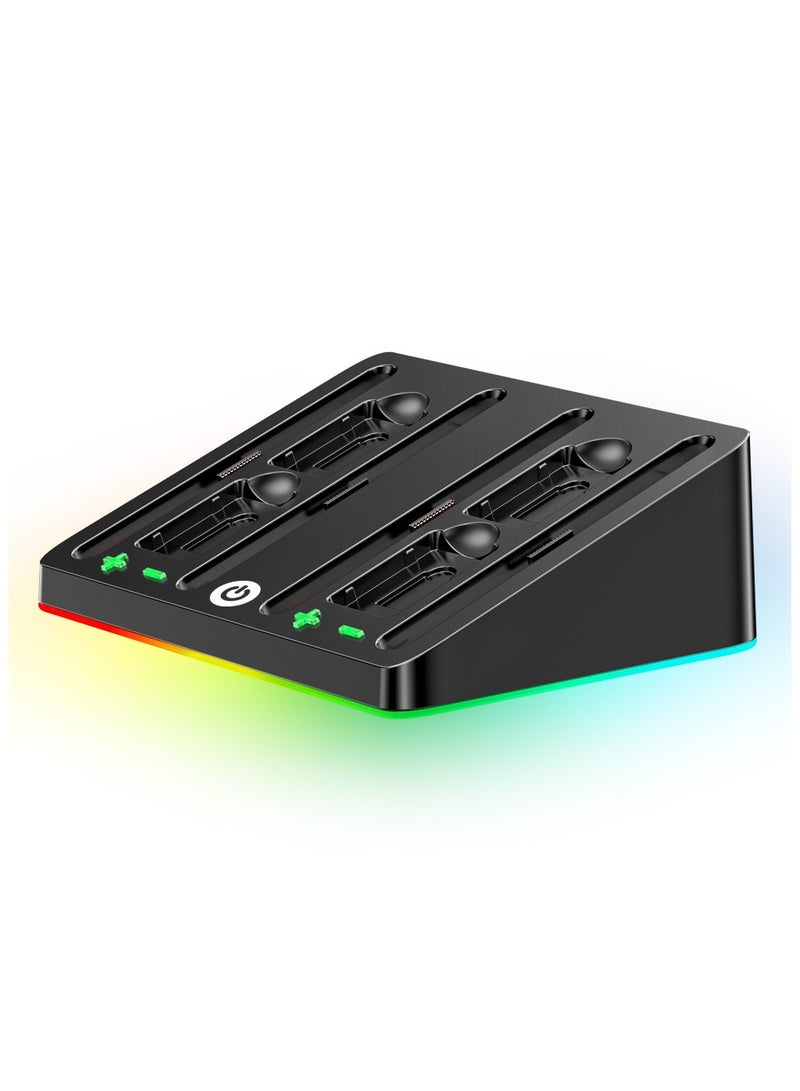General Switch2 NS2 Controller RGB Colorful Charging Base Left and Right Small Handles 4-in-1 Chargeable and Storage-Cartridge  - Image 3