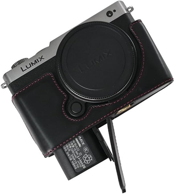 Rieibi Camera CasePU Leather Half Case for Panasonic Lumix DCS9 CaseProtective Case for Lumix S9With Bottom Opening Version and Hand Grip Design - Image 5