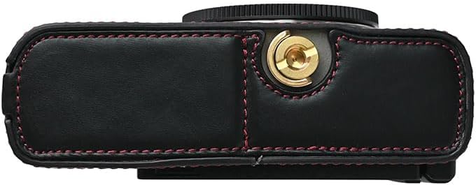 Rieibi Camera CasePU Leather Half Case for Panasonic Lumix DCS9 CaseProtective Case for Lumix S9With Bottom Opening Version and Hand Grip Design - Image 4