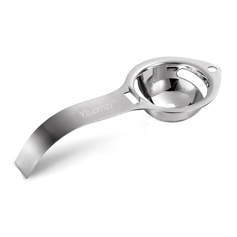 Egg Separator Egg Yolk White Filter Food Grade Egg Divider Stainless Steel Egg Sieve Kitchen Gadget CookingBaker Tool Egg Extractor