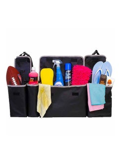 BLOOMING TIME 90cm Black Oxford Car Seat Back Backseat Storage Trunk Organizer Box Bag  - Image 3