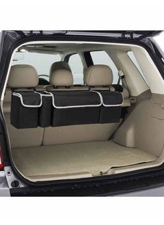 BLOOMING TIME 90cm Black Oxford Car Seat Back Backseat Storage Trunk Organizer Box Bag  - Image 5