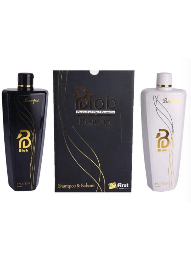 Blob Shampoo & Balsam Protein 1000+1000 ML - Image 1