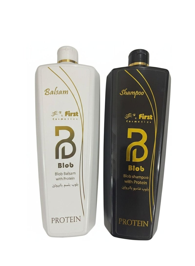 Blob Shampoo & Balsam Protein 1000+1000 ML - Image 2