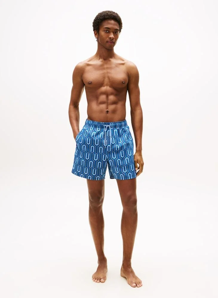 TOMMY HILFIGER Print Mid Length Swim Shorts