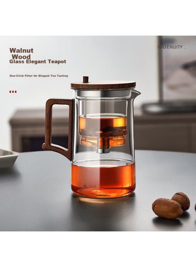 Yihutea Elegant Tea Infuser Glass Teapot With Tea-water Separation Filter Tea Cup Household Tea Set Brewing Tea Maker - Image 2