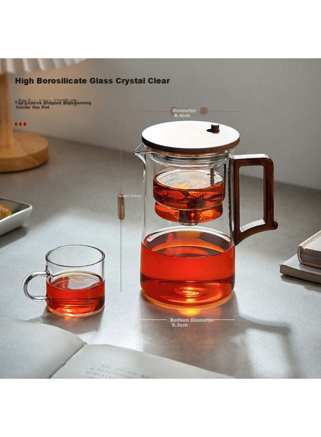 Yihutea Elegant Tea Infuser Glass Teapot With Tea-water Separation Filter Tea Cup Household Tea Set Brewing Tea Maker - Image 1