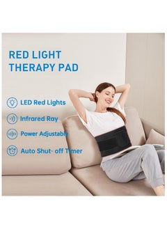 General Red light therapy belt device for body pain lumbar, infrared wearable pads deep therapy wrapped with timer, best gift for women  - Image 2