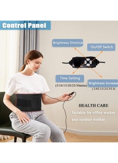 General Red light therapy belt device for body pain lumbar, infrared wearable pads deep therapy wrapped with timer, best gift for women  - Image 4