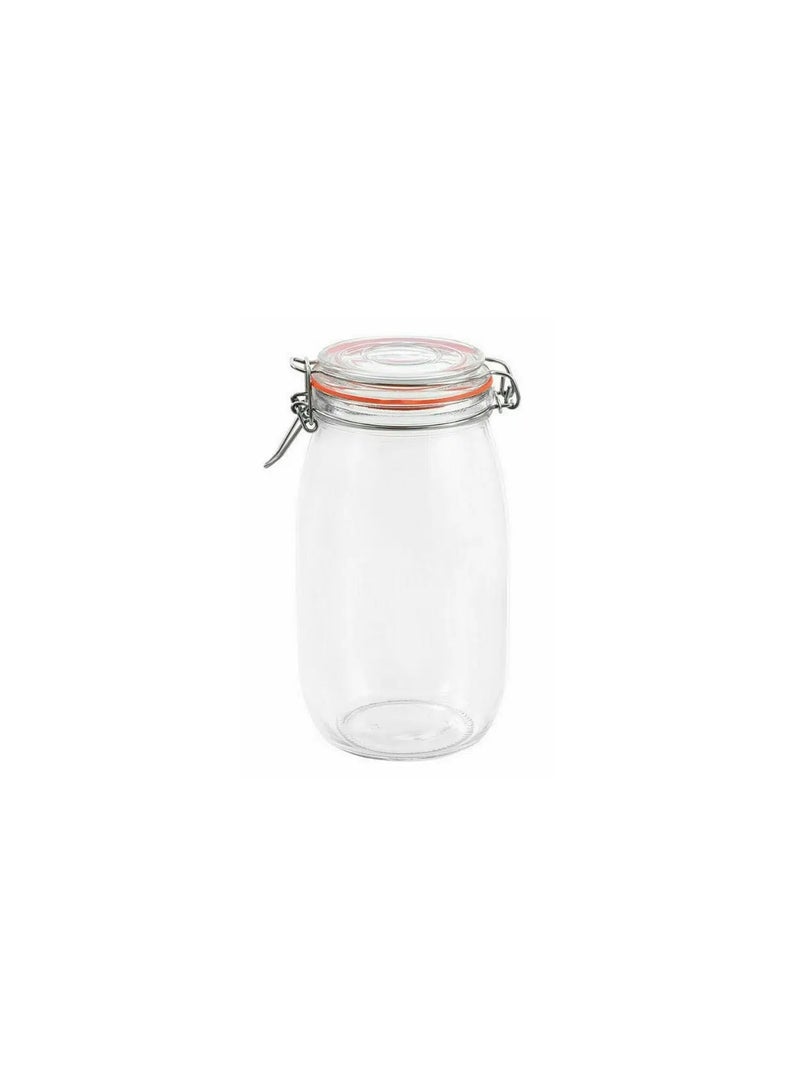 Round Clip Top Glass Jar 1.5 Liter - Image 1