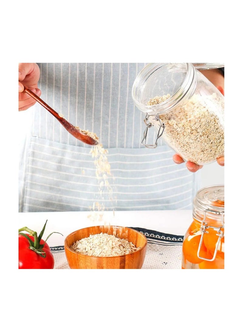 Round Clip Top Glass Jar 1.5 Liter - Image 3