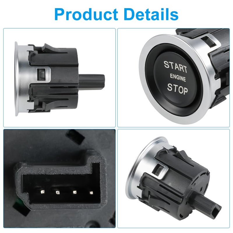 VANJING Ignition Start Stop Button Switch Compatible with Land Rover Range Rover/Sport/Evoque/Discovery Sport 2013-2020 Replacement for LR094038 LR037611 - Image 4