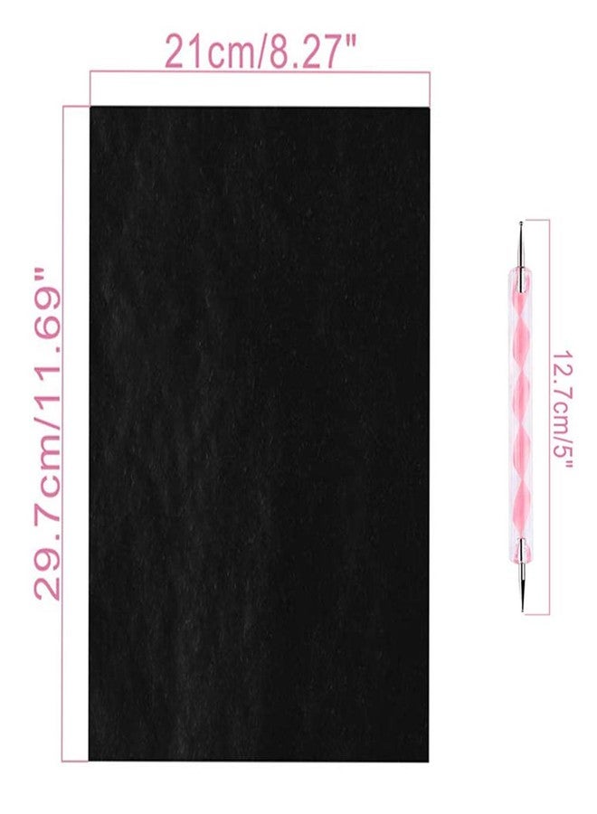 Yesallwas 50 Sheets A4 Multicolor Carbon Transfer Paper,Tracing Paper Carbon Copy Paper for Wood, Paper, Canvas and Other Art Surfaces with 1 Pieces Double Ended Tracing Stylus - Image 5